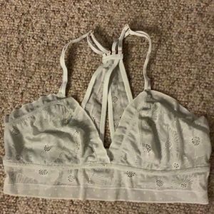 Sage Green Aerie Lace Racerback Bralette
